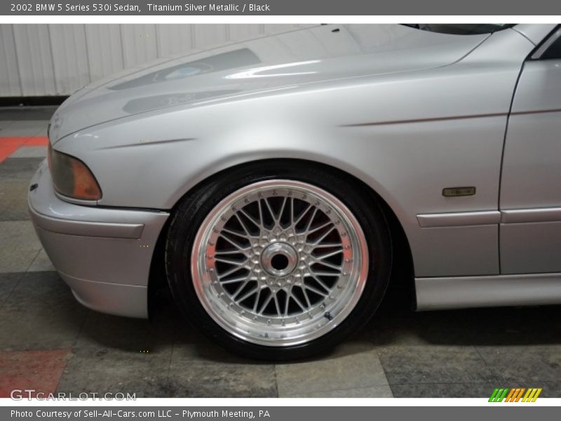 Titanium Silver Metallic / Black 2002 BMW 5 Series 530i Sedan