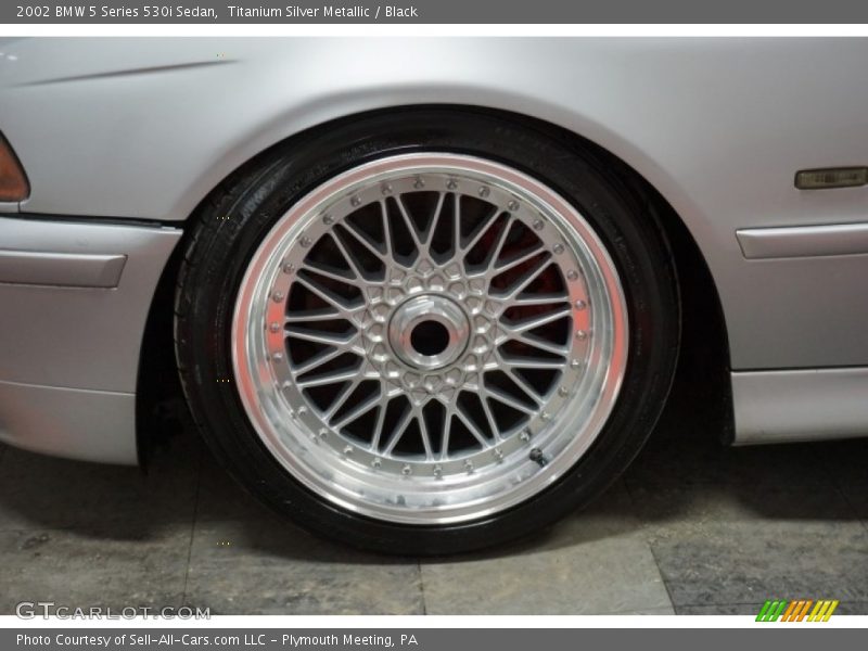Titanium Silver Metallic / Black 2002 BMW 5 Series 530i Sedan