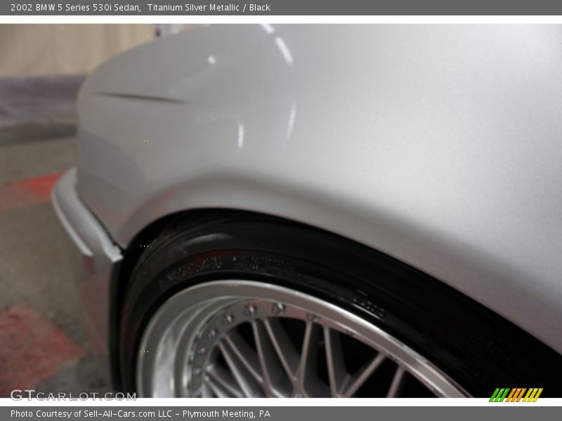 Titanium Silver Metallic / Black 2002 BMW 5 Series 530i Sedan