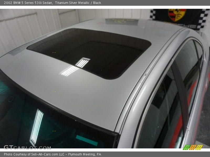 Titanium Silver Metallic / Black 2002 BMW 5 Series 530i Sedan
