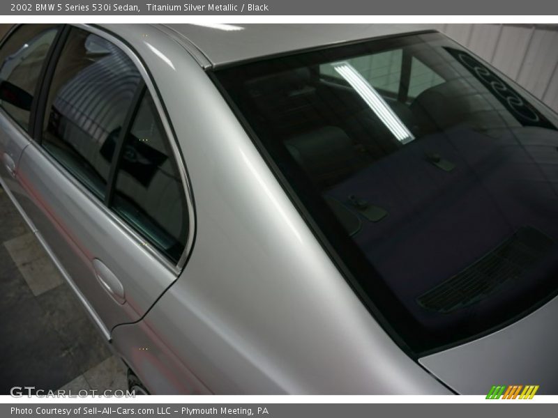 Titanium Silver Metallic / Black 2002 BMW 5 Series 530i Sedan