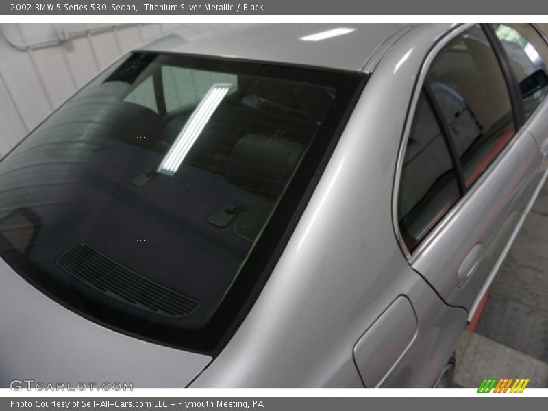 Titanium Silver Metallic / Black 2002 BMW 5 Series 530i Sedan