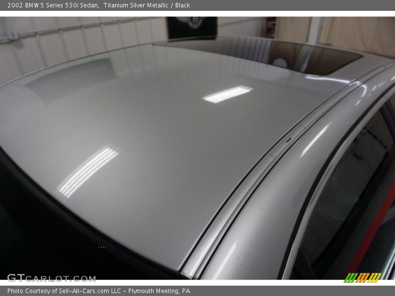 Titanium Silver Metallic / Black 2002 BMW 5 Series 530i Sedan