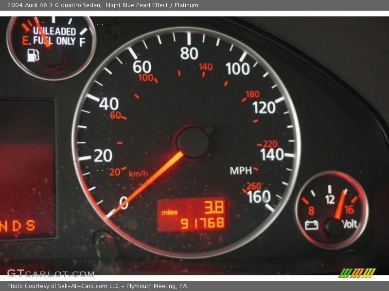 Night Blue Pearl Effect / Platinum 2004 Audi A6 3.0 quattro Sedan