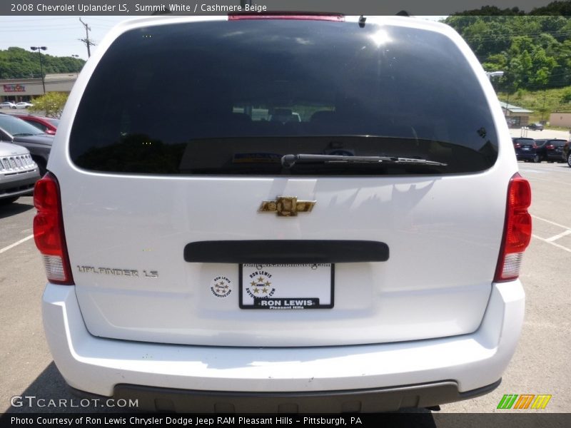 Summit White / Cashmere Beige 2008 Chevrolet Uplander LS