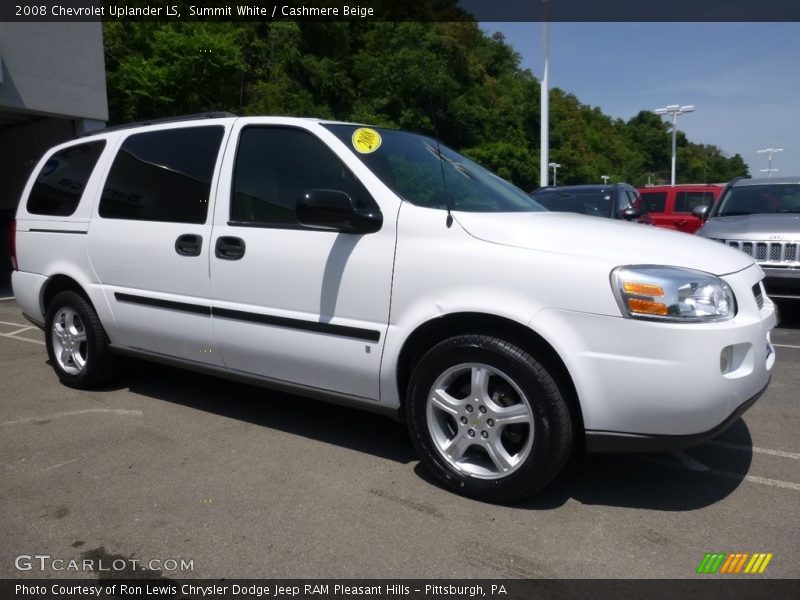 Summit White / Cashmere Beige 2008 Chevrolet Uplander LS
