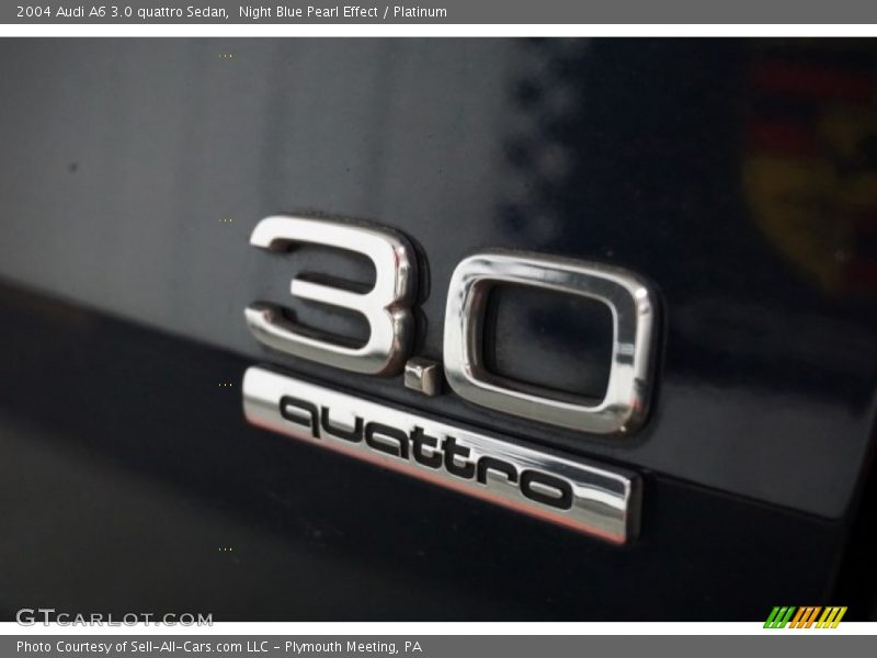 Night Blue Pearl Effect / Platinum 2004 Audi A6 3.0 quattro Sedan