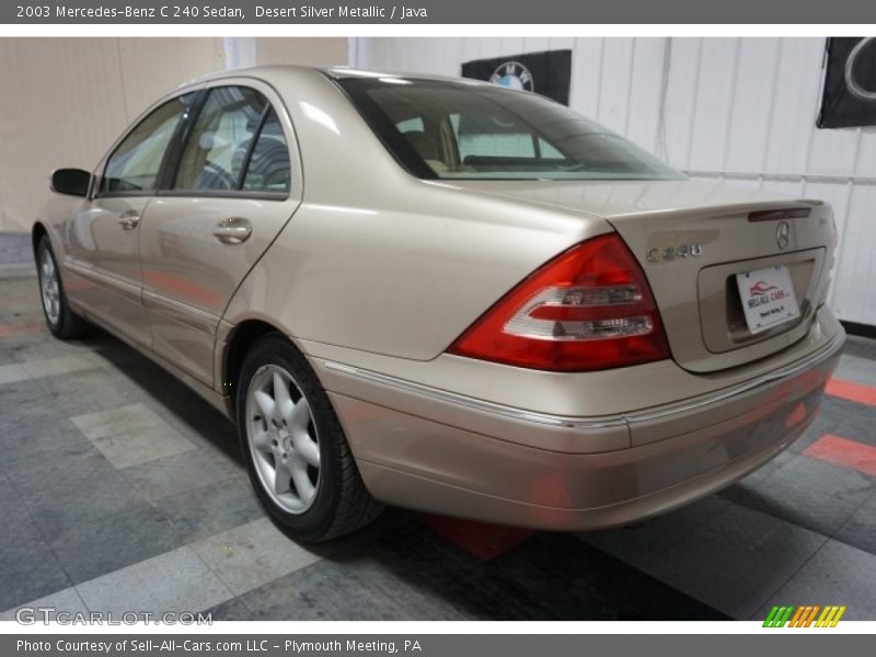 Desert Silver Metallic / Java 2003 Mercedes-Benz C 240 Sedan