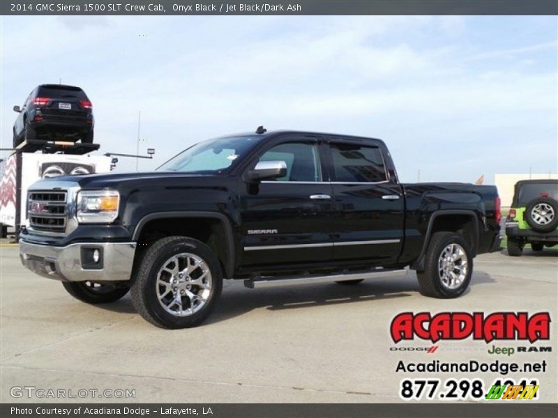 Onyx Black / Jet Black/Dark Ash 2014 GMC Sierra 1500 SLT Crew Cab