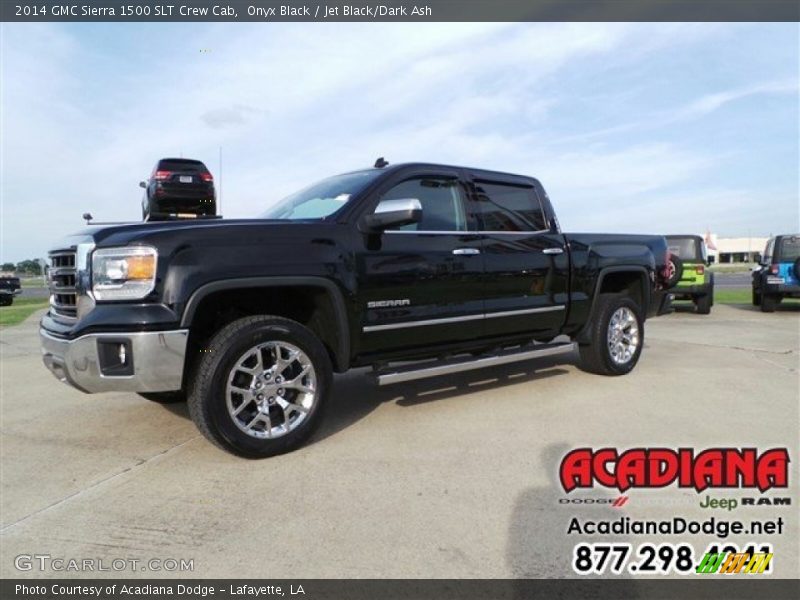 Onyx Black / Jet Black/Dark Ash 2014 GMC Sierra 1500 SLT Crew Cab