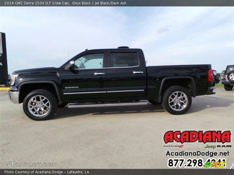 Onyx Black / Jet Black/Dark Ash 2014 GMC Sierra 1500 SLT Crew Cab