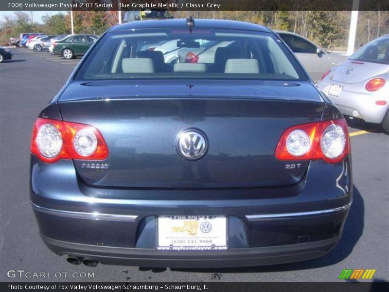 Blue Graphite Metallic / Classic Grey 2006 Volkswagen Passat 2.0T Sedan
