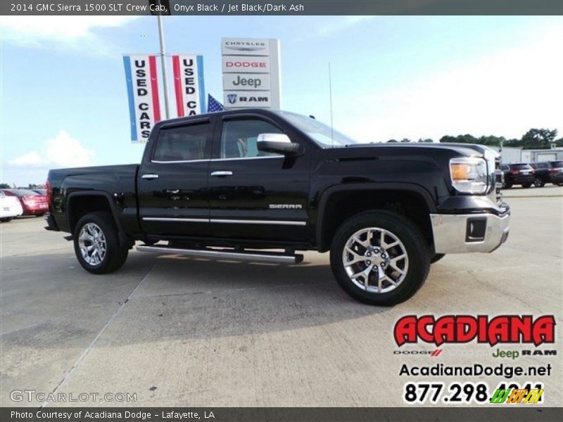 Onyx Black / Jet Black/Dark Ash 2014 GMC Sierra 1500 SLT Crew Cab