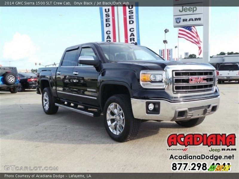 Onyx Black / Jet Black/Dark Ash 2014 GMC Sierra 1500 SLT Crew Cab