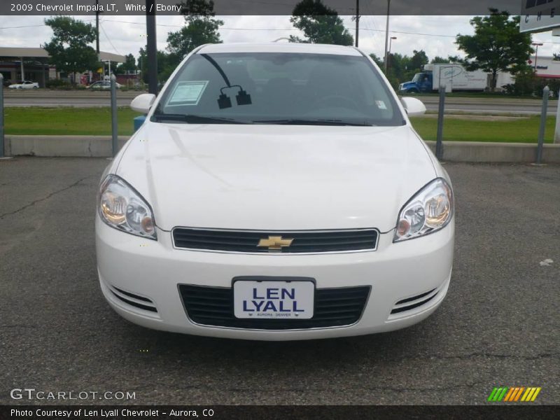 White / Ebony 2009 Chevrolet Impala LT