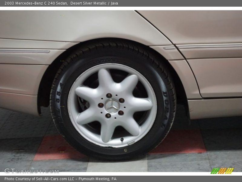 Desert Silver Metallic / Java 2003 Mercedes-Benz C 240 Sedan