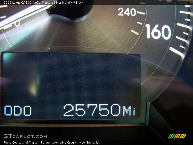 Mercury Silver Metallic / Black 2006 Lexus GS 300 AWD