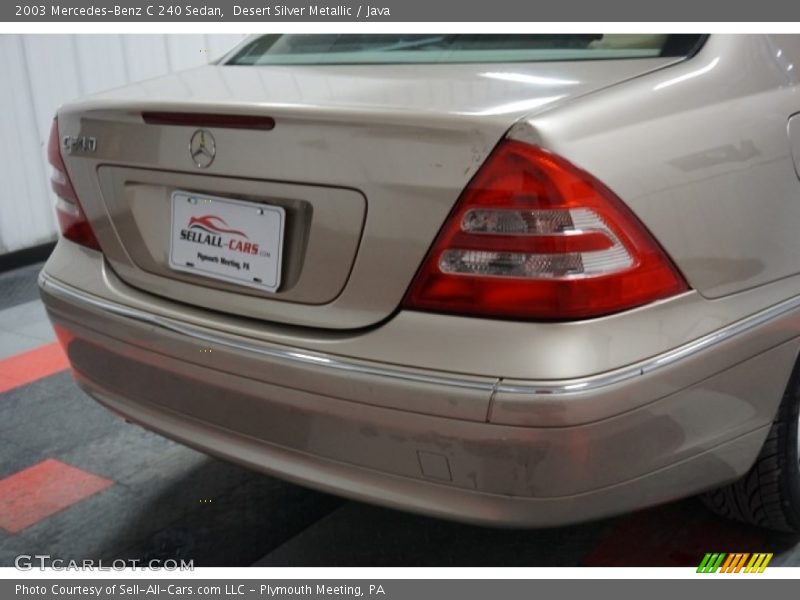 Desert Silver Metallic / Java 2003 Mercedes-Benz C 240 Sedan