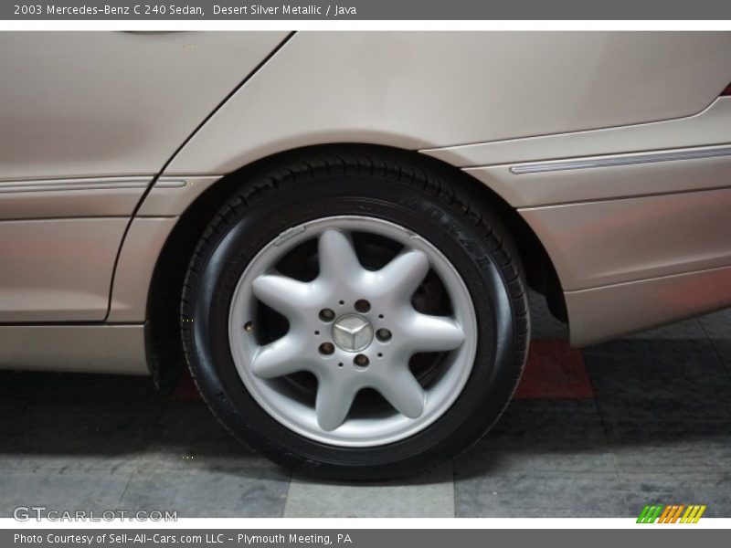 Desert Silver Metallic / Java 2003 Mercedes-Benz C 240 Sedan