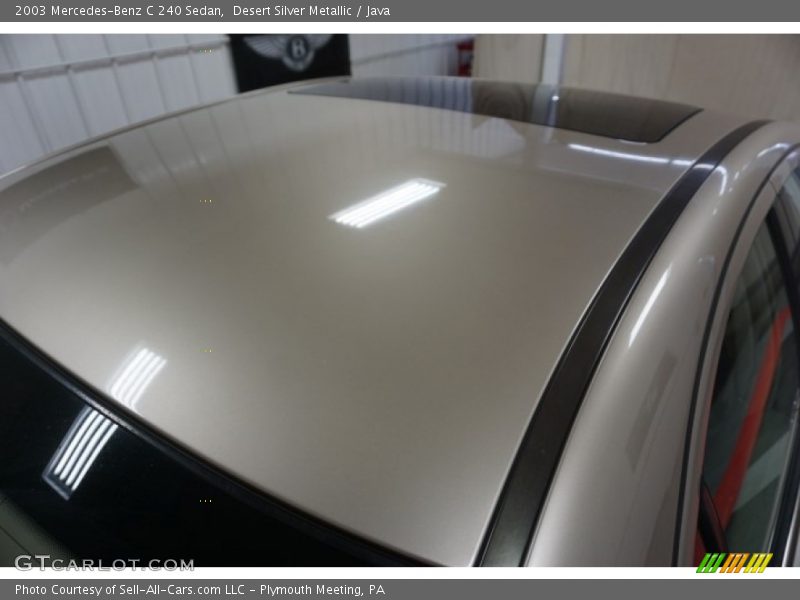 Desert Silver Metallic / Java 2003 Mercedes-Benz C 240 Sedan