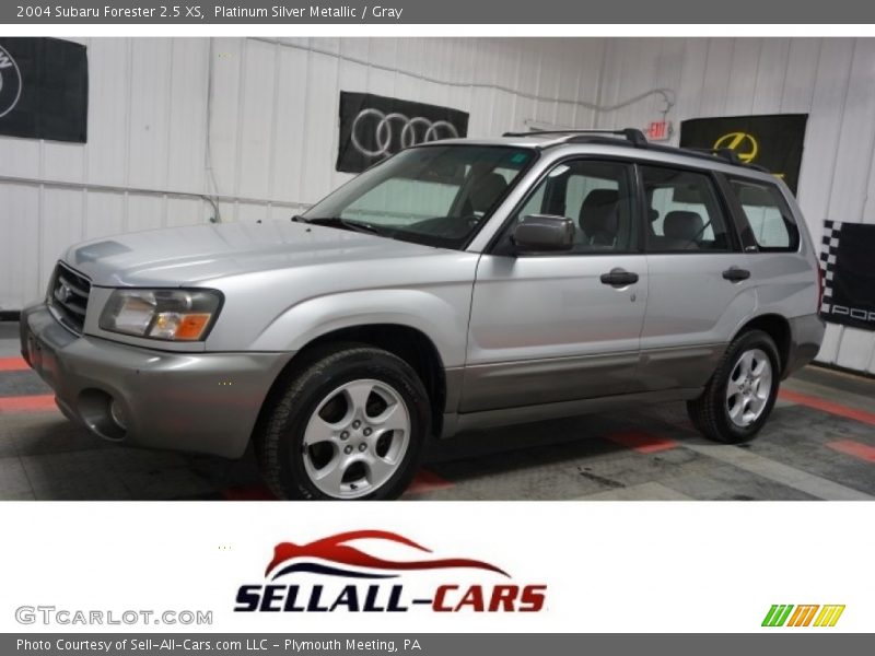 Platinum Silver Metallic / Gray 2004 Subaru Forester 2.5 XS