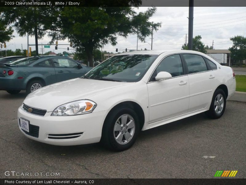 White / Ebony 2009 Chevrolet Impala LT