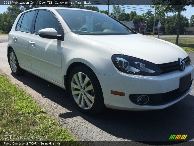 Candy White / Titan Black 2013 Volkswagen Golf 4 Door TDI