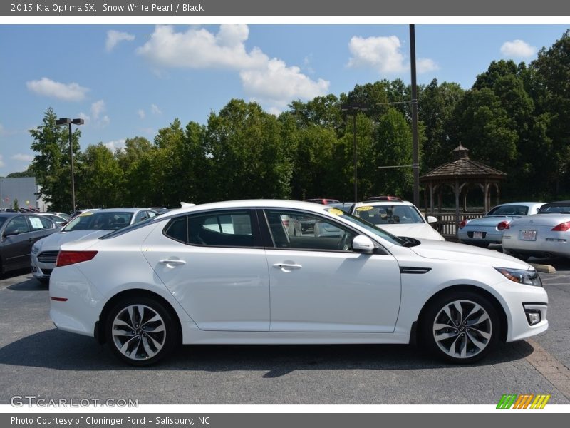 Snow White Pearl / Black 2015 Kia Optima SX