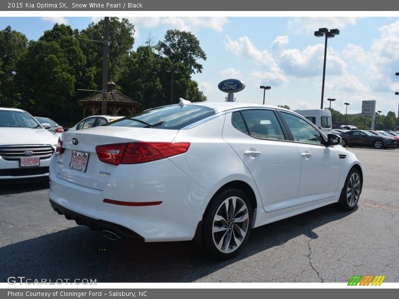 Snow White Pearl / Black 2015 Kia Optima SX