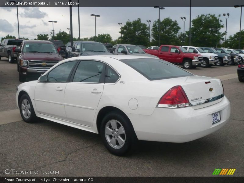 White / Ebony 2009 Chevrolet Impala LT