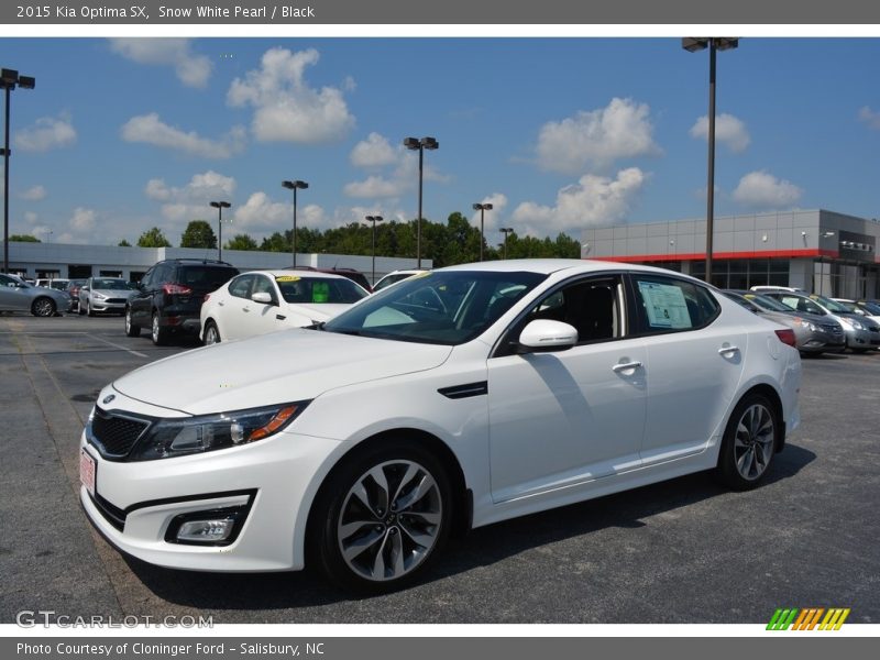 Snow White Pearl / Black 2015 Kia Optima SX