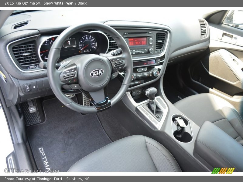 Snow White Pearl / Black 2015 Kia Optima SX