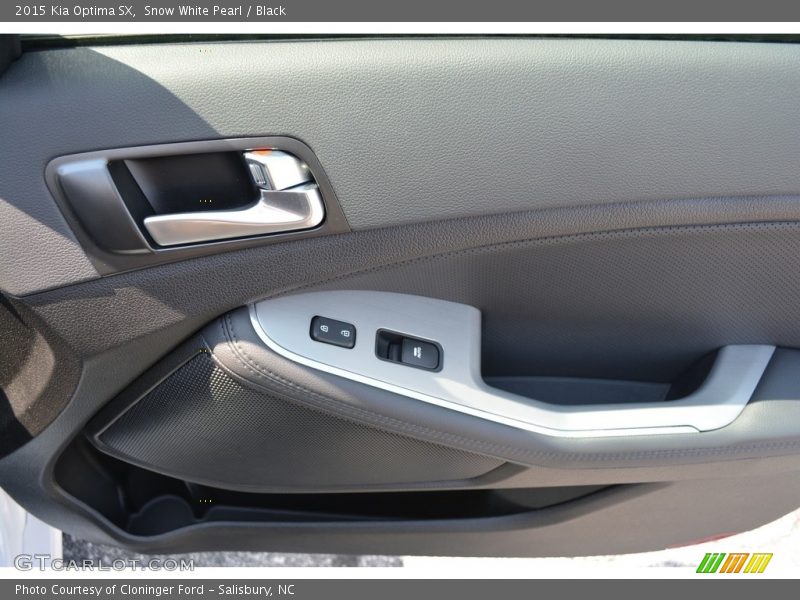 Snow White Pearl / Black 2015 Kia Optima SX