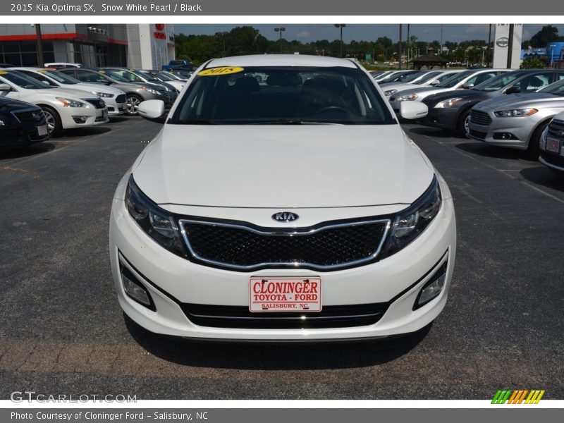 Snow White Pearl / Black 2015 Kia Optima SX