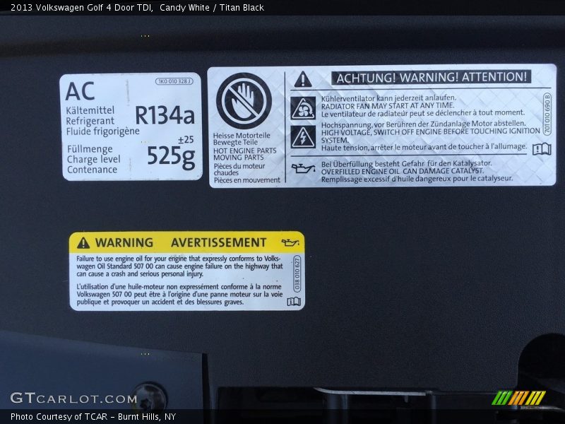 Candy White / Titan Black 2013 Volkswagen Golf 4 Door TDI