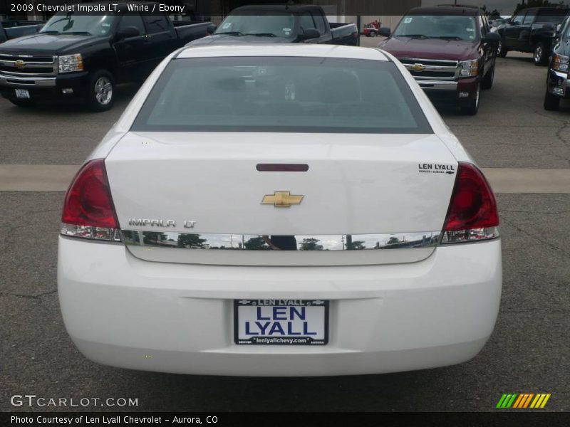 White / Ebony 2009 Chevrolet Impala LT