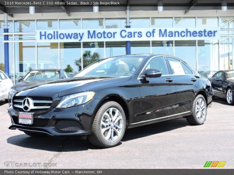 Black / Silk Beige/Black 2016 Mercedes-Benz C 300 4Matic Sedan