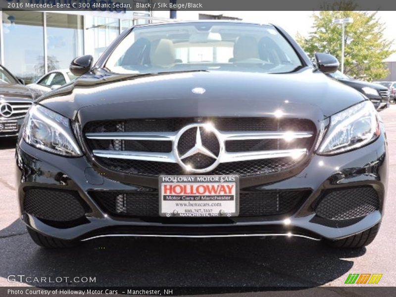 Black / Silk Beige/Black 2016 Mercedes-Benz C 300 4Matic Sedan