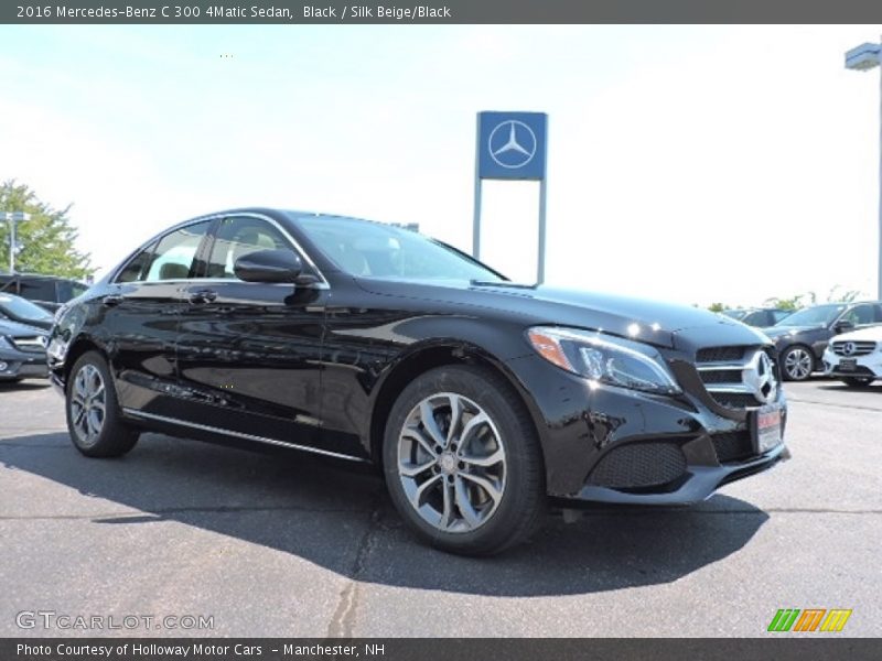 Black / Silk Beige/Black 2016 Mercedes-Benz C 300 4Matic Sedan