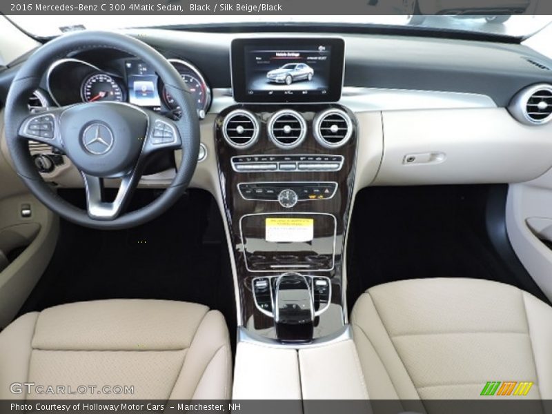 Black / Silk Beige/Black 2016 Mercedes-Benz C 300 4Matic Sedan