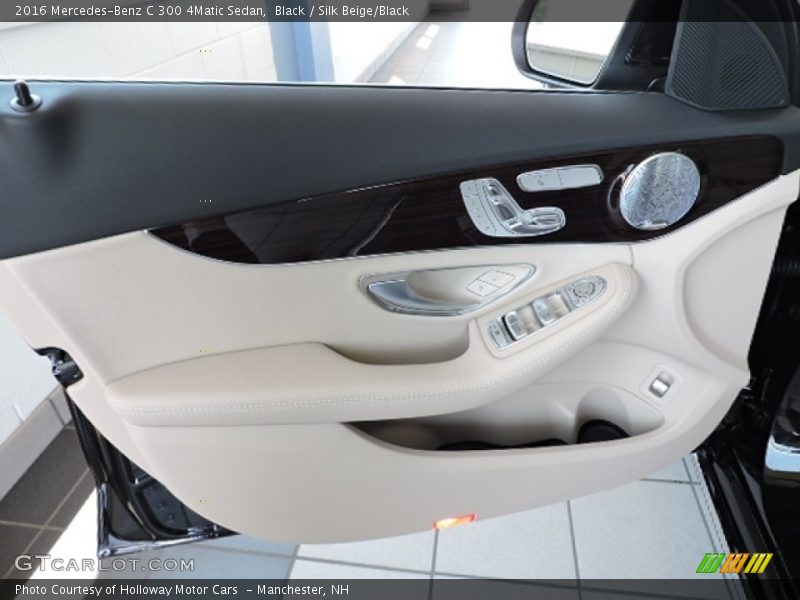 Black / Silk Beige/Black 2016 Mercedes-Benz C 300 4Matic Sedan