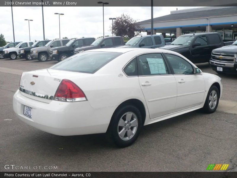 White / Ebony 2009 Chevrolet Impala LT