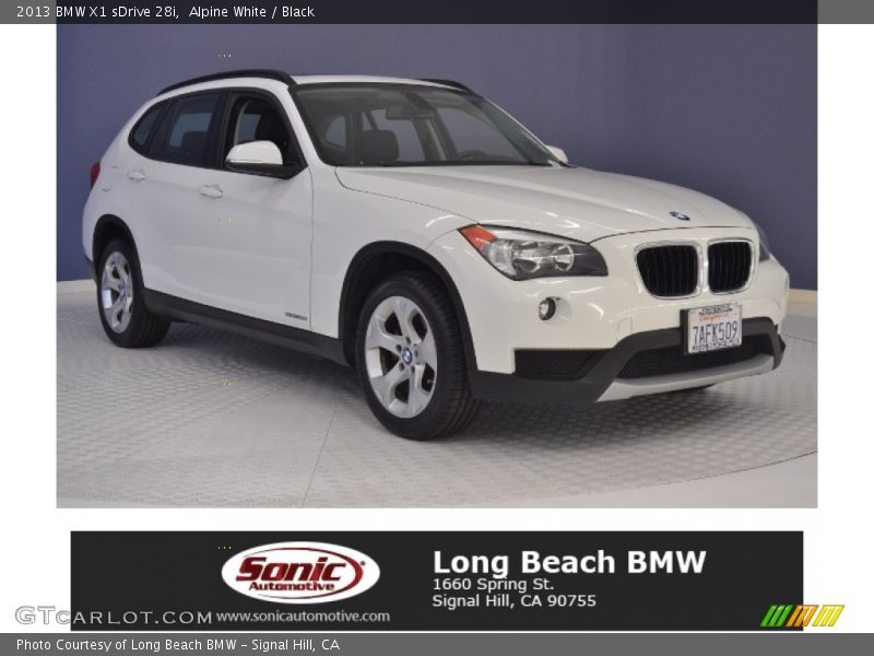 Alpine White / Black 2013 BMW X1 sDrive 28i