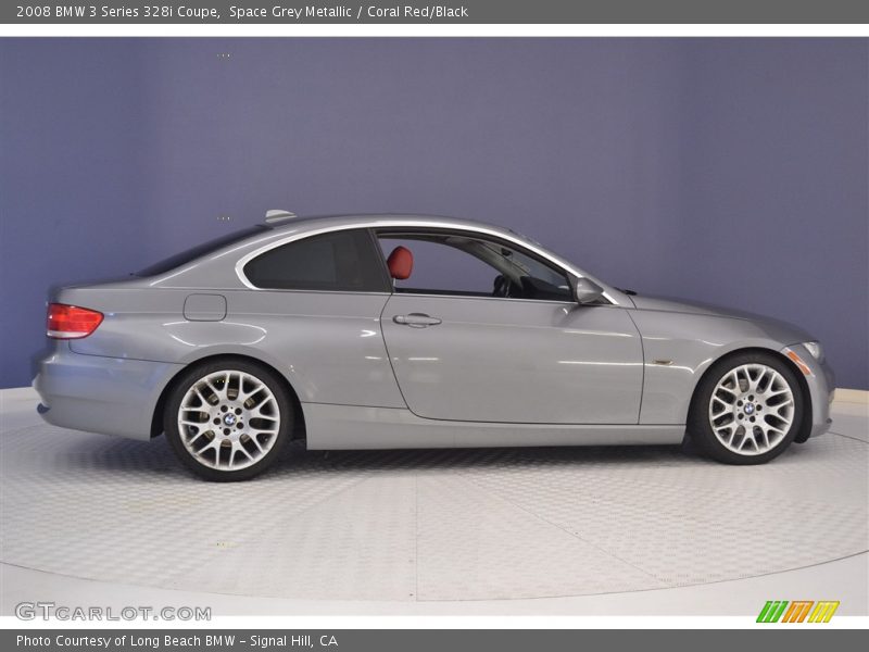 Space Grey Metallic / Coral Red/Black 2008 BMW 3 Series 328i Coupe