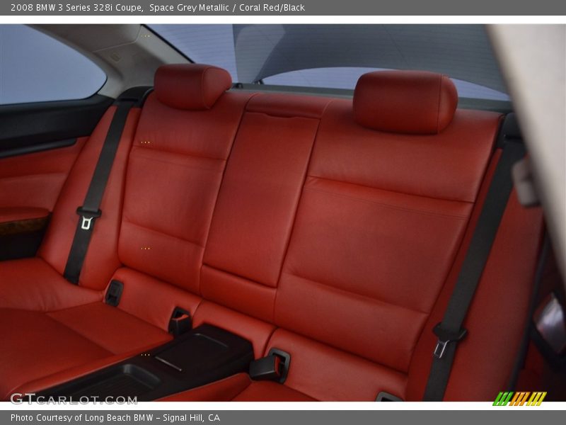 Space Grey Metallic / Coral Red/Black 2008 BMW 3 Series 328i Coupe
