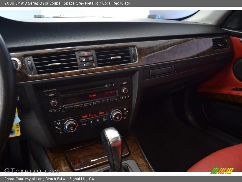 Space Grey Metallic / Coral Red/Black 2008 BMW 3 Series 328i Coupe