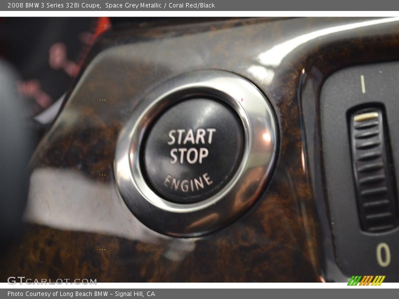 Space Grey Metallic / Coral Red/Black 2008 BMW 3 Series 328i Coupe