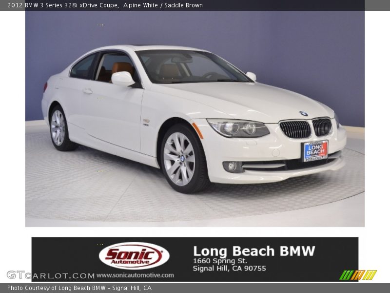 Alpine White / Saddle Brown 2012 BMW 3 Series 328i xDrive Coupe