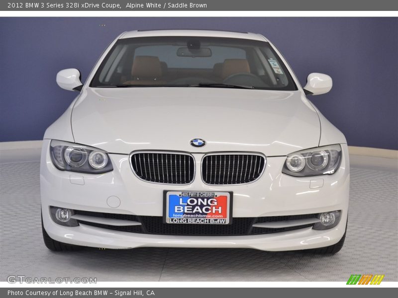 Alpine White / Saddle Brown 2012 BMW 3 Series 328i xDrive Coupe