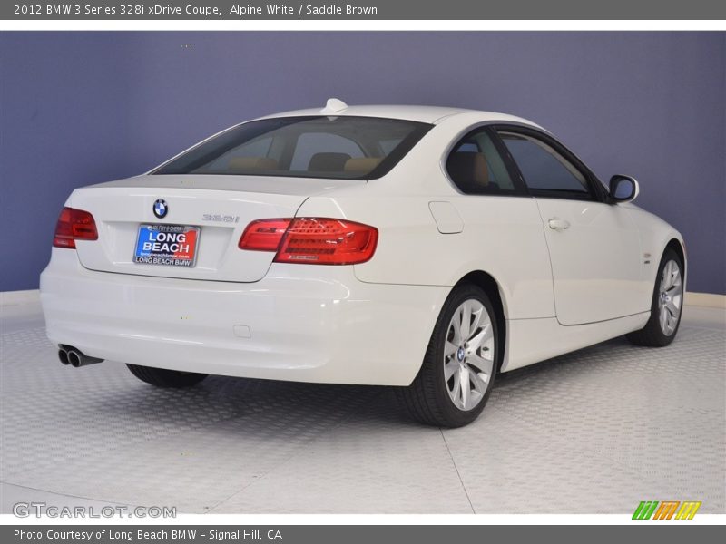 Alpine White / Saddle Brown 2012 BMW 3 Series 328i xDrive Coupe
